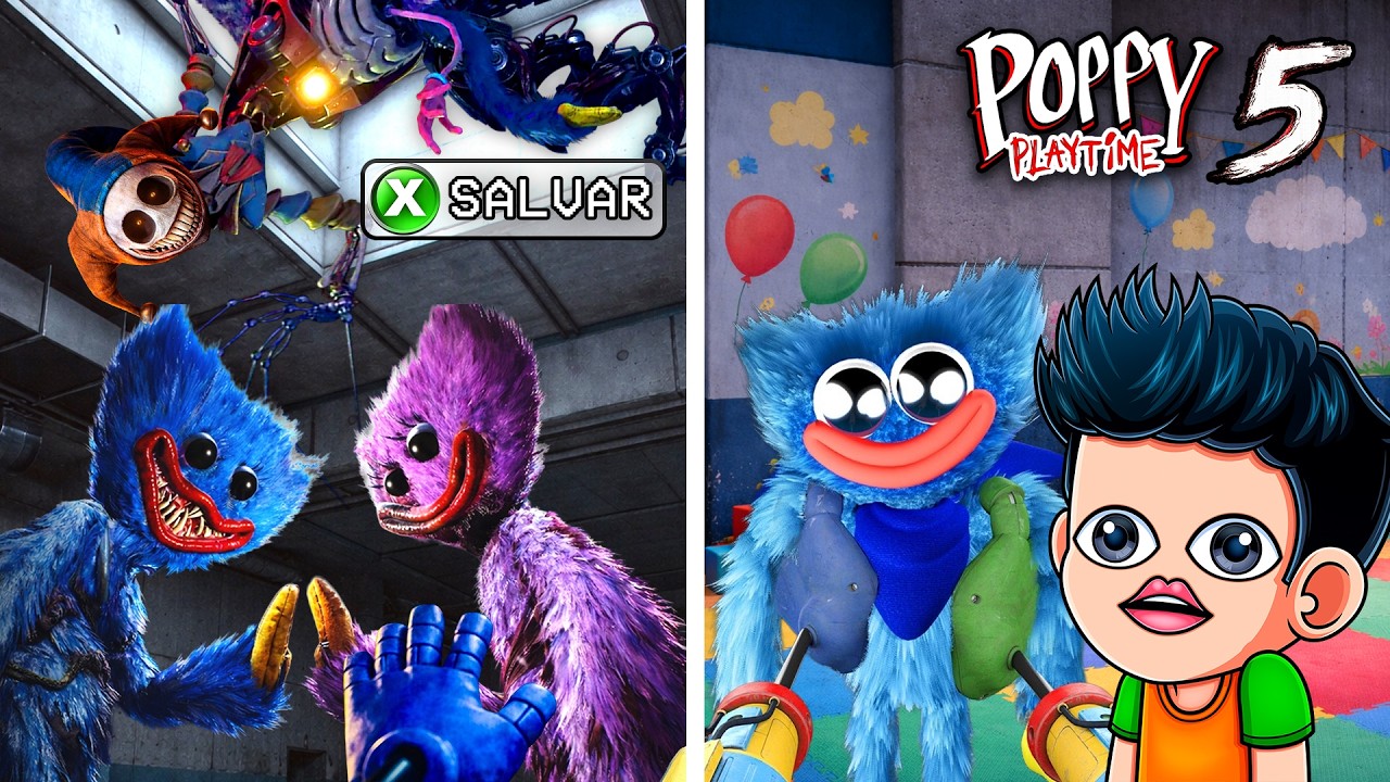 SALVÉ A HUGGY WUGGY Y KISSY MISSY Y TUVIERON UN HIJO EN POPPY PLAYTIME 5 | JONDRES GC