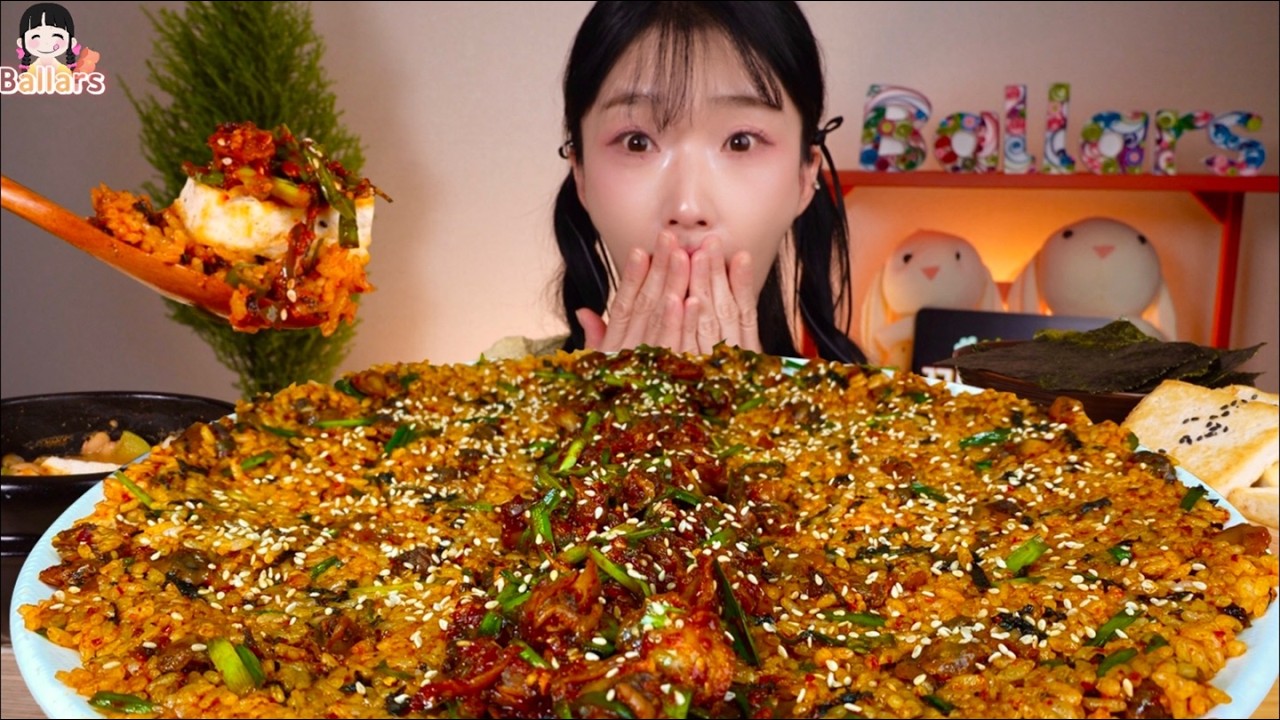 Mukbang:) 🥣Korean home meal(Bibimbap, Cheonggukjang, Tofu pancake) ☆Big Bites :: ASMR :: Eatingshow☆