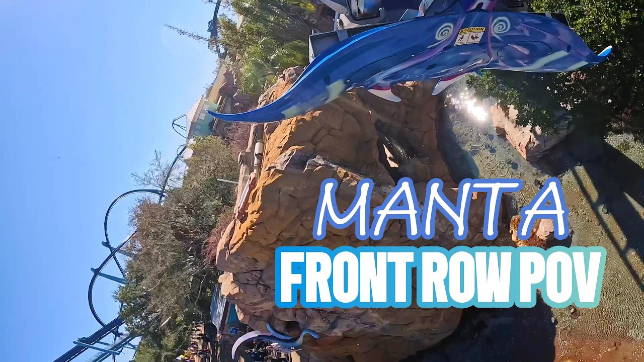 Manta Front Row On-Ride POV | SeaWorld Orlando 2026