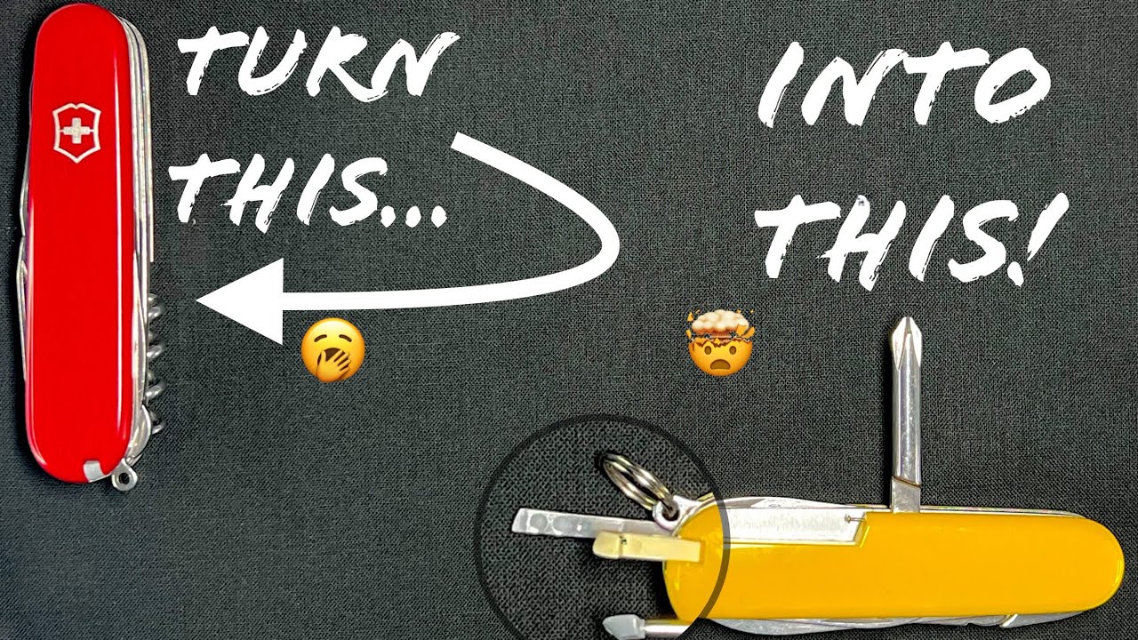 How To Change Swiss Army Knife Scales | Easy Swiss Army Knife Mod