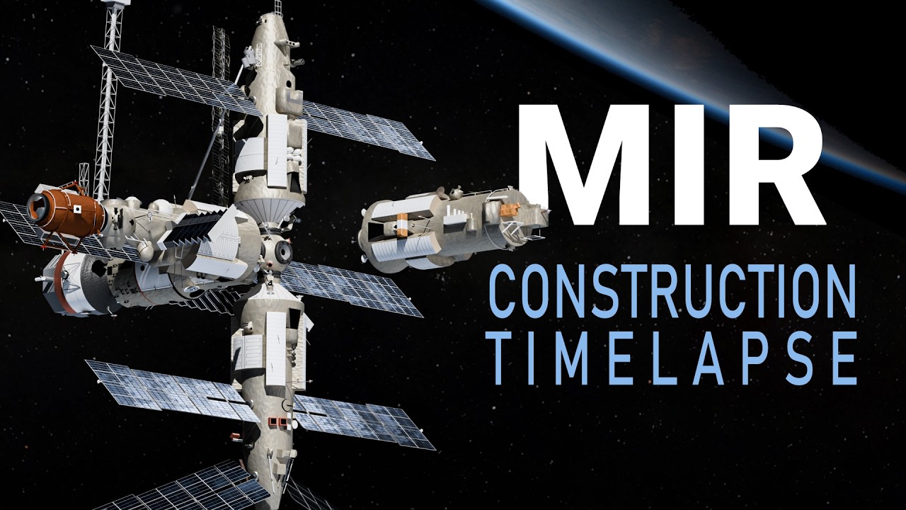 Mir Space Station Timelapse | 10-Year Construction in 2 Minutes (3D Animation)