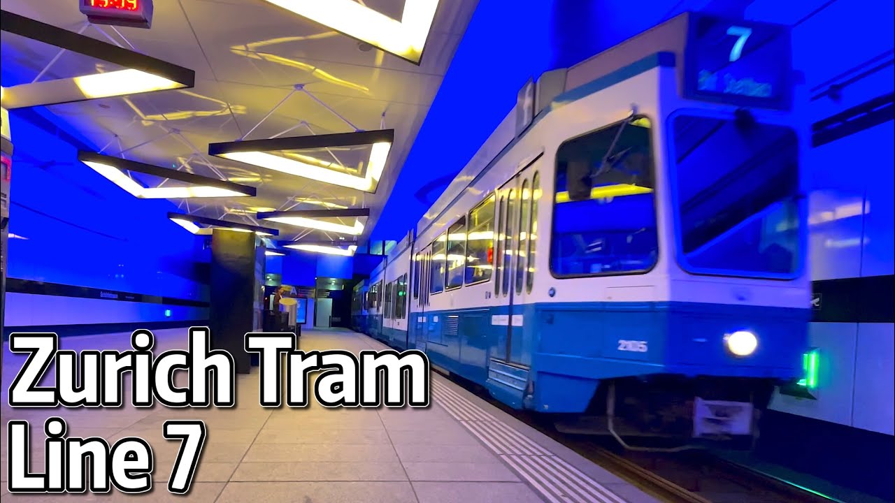 ⁴ᴷ⁶⁰ Exploring Zürich's Tram System - Line 7