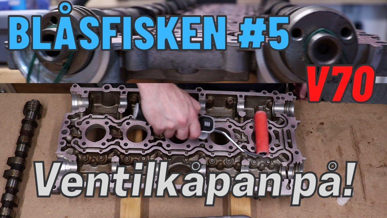 Blåsfisken #5 - Flytande packning och ventilkåpan på plats V70 B5244S2