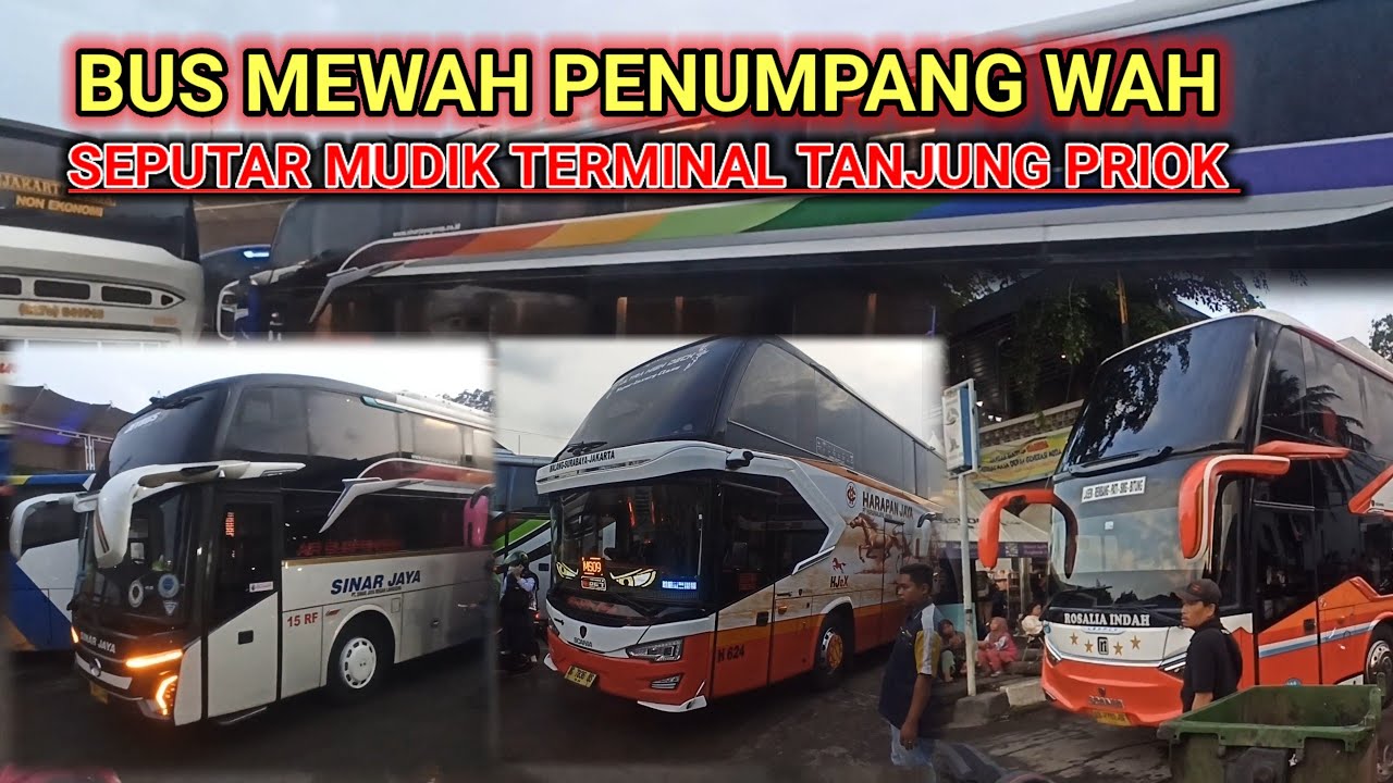 MUDIK‼️BANYAK BUS MEWAH MASUK TERMINAL TANJUNG PRIOK