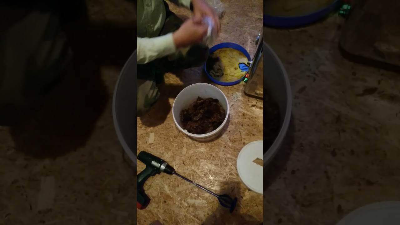 Bičių duonelės kūlimas