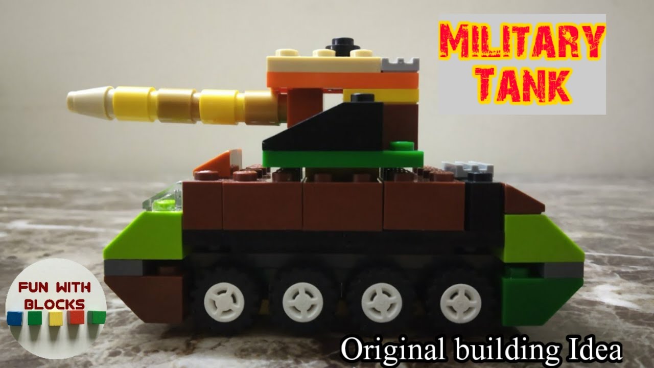 Lego classic 10715 Military Tank Building Instructions