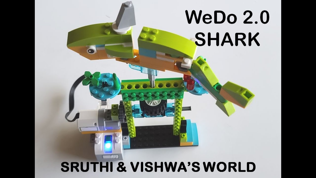 Lego Education WeDo 2.0 - Shark Instructions | Sruthi & Vishwa's World | Robotics Shark