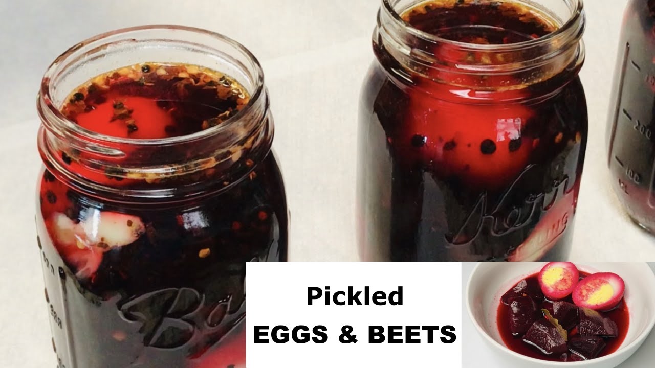 REFRIGERATED Spicy PICKLED EGGS & PICKLED BEETS | Pickling Recipe | Grandma's Recipe