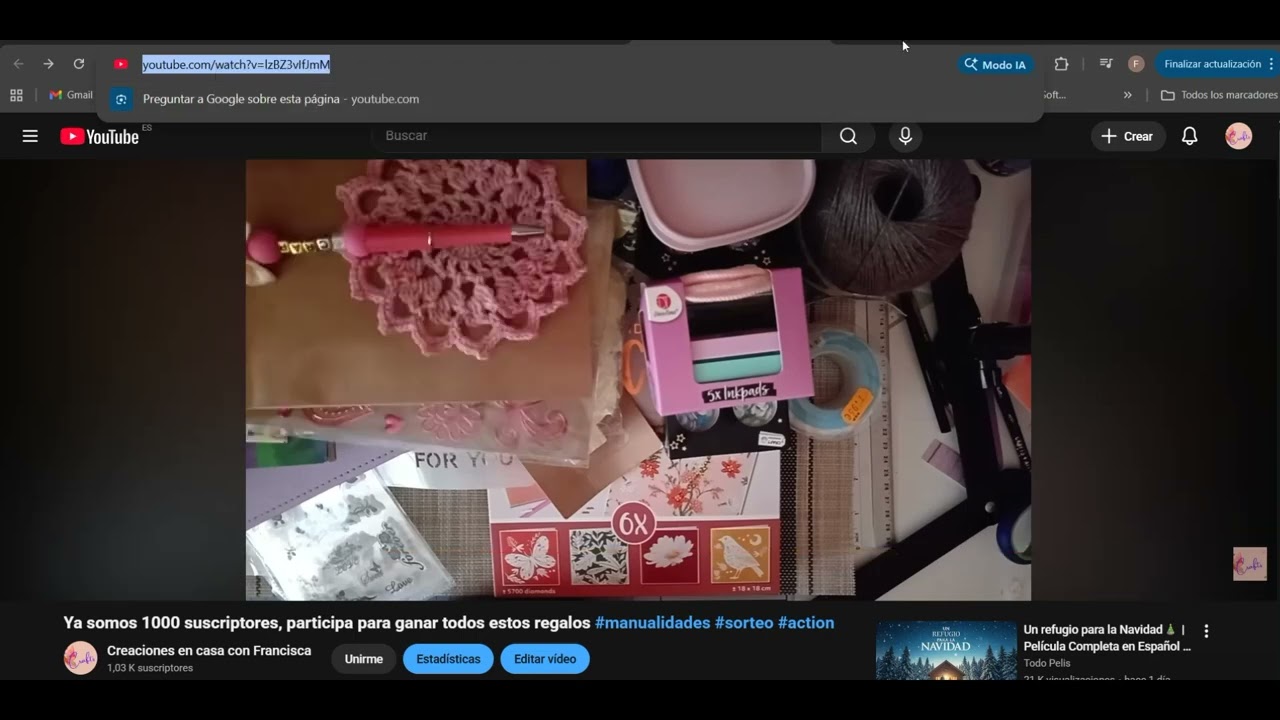 Repetición sorteo 1000 suscriptores