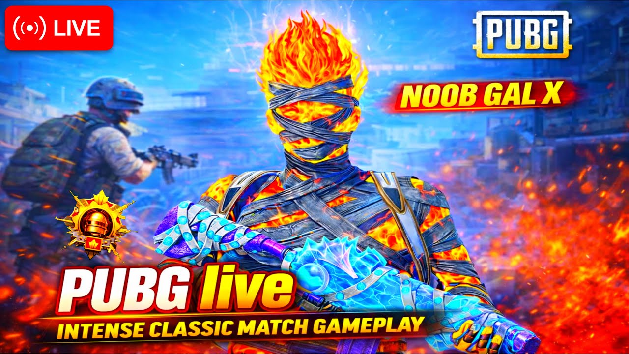 PUBG Live | Intense Classic Match Gameplay 🔥 @noobgalx #bgmi