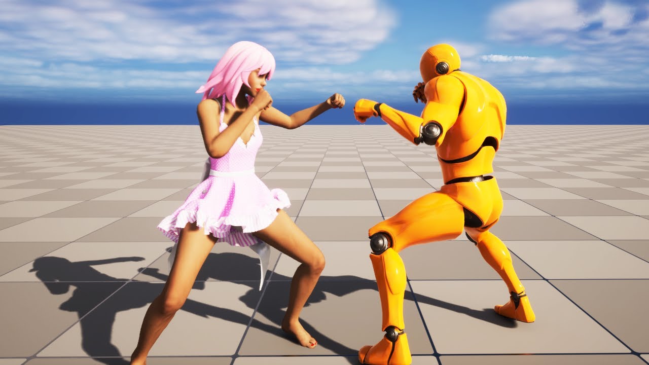 Моделирование персонажа и ткани Daz в файтинге на Unreal Engine | Моделирование ткани Chaos