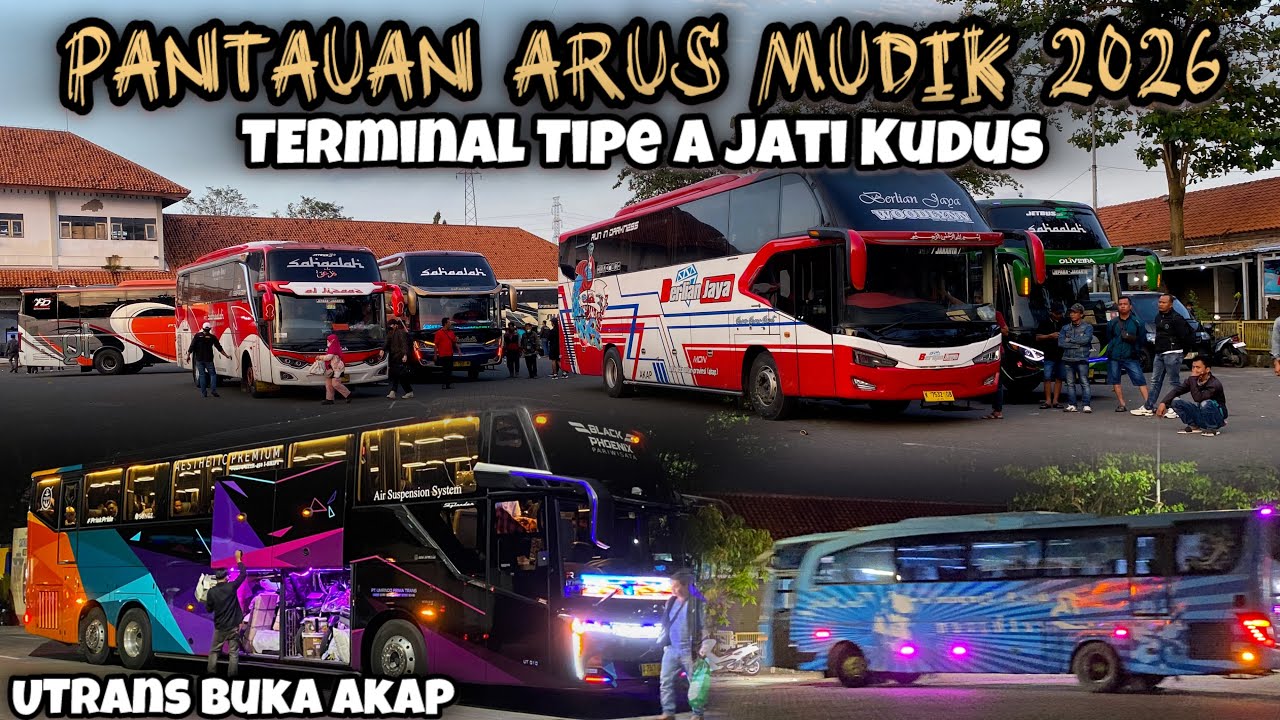 Pemudik Berdatangan‼️UTrans Buka Akap Muria Raya Arus Mudik dan Balik🔥Hiba Putra Unit Jetbus 5 😍