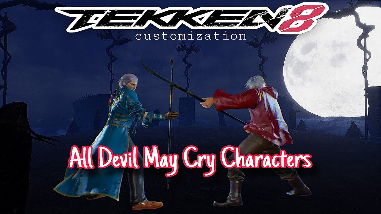 Tekken8 Customization  | All Devil May Cry Characters From DmC1 to DmC5