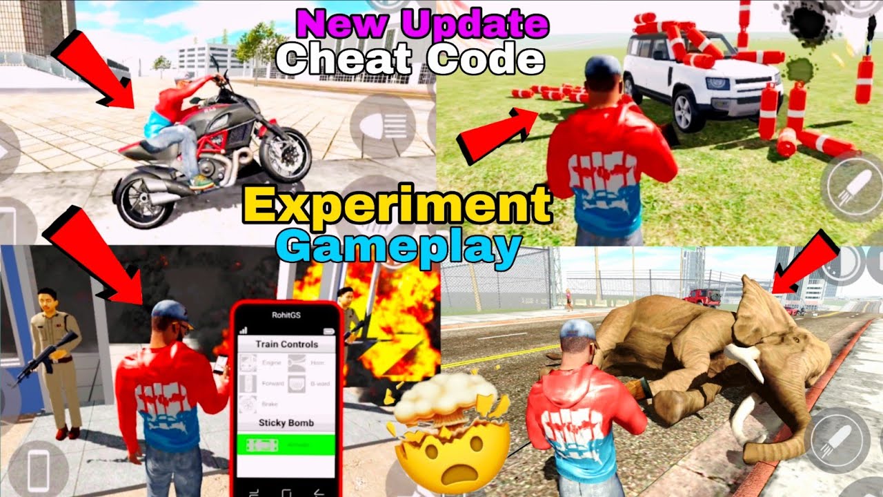 Crazy Experiments Gameplay Video 😱💥 New Update In INDIAN BIKE DRIVING 3D || New Cheat Code 