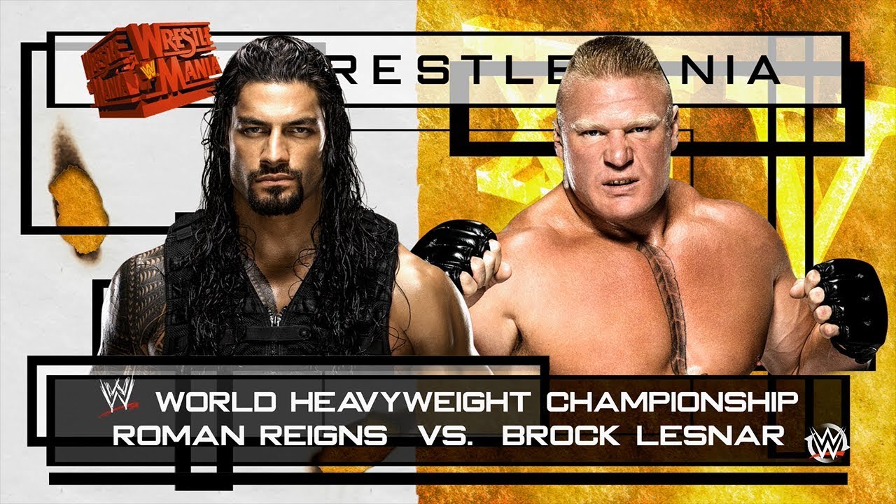 WWE 2K16 Matches - Roman Reigns Vs. Brock Lesnar - WWE World Heavyweight Championship