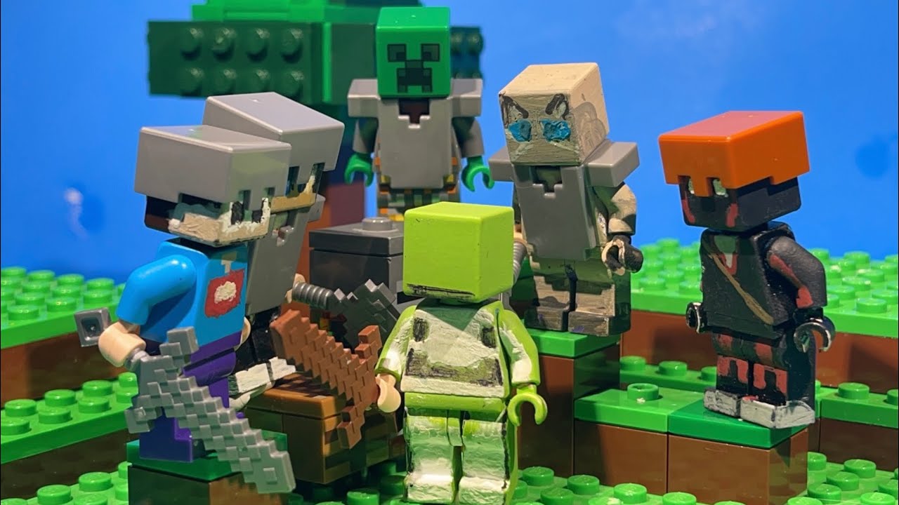 5 Hunter Finale Rematch Best Moments- LEGO Minecraft Manhunt