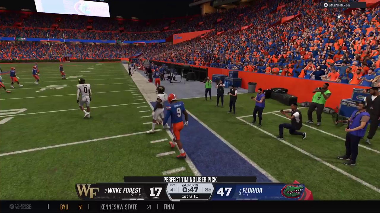 NCAA26 Dynasty football league Wake forest Vs Florida