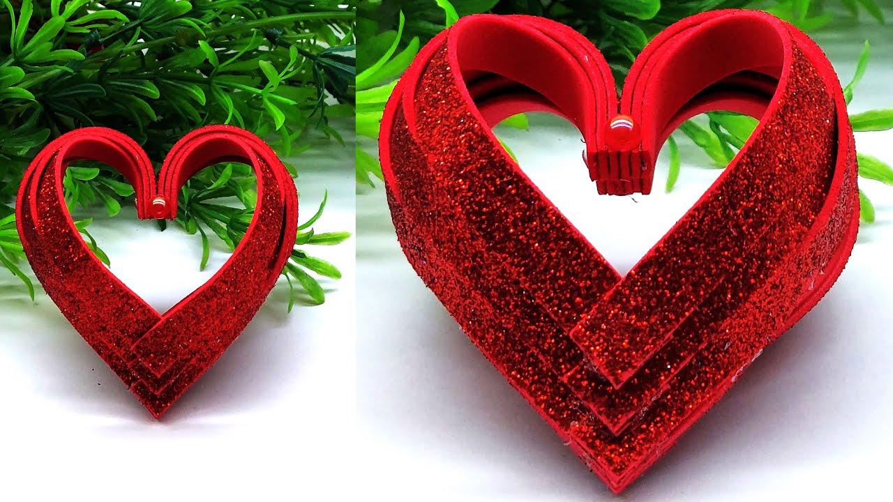 Wow!! 3D Heart - Valentine's Day Gift Ideas - Heart Making - DIY Crafts