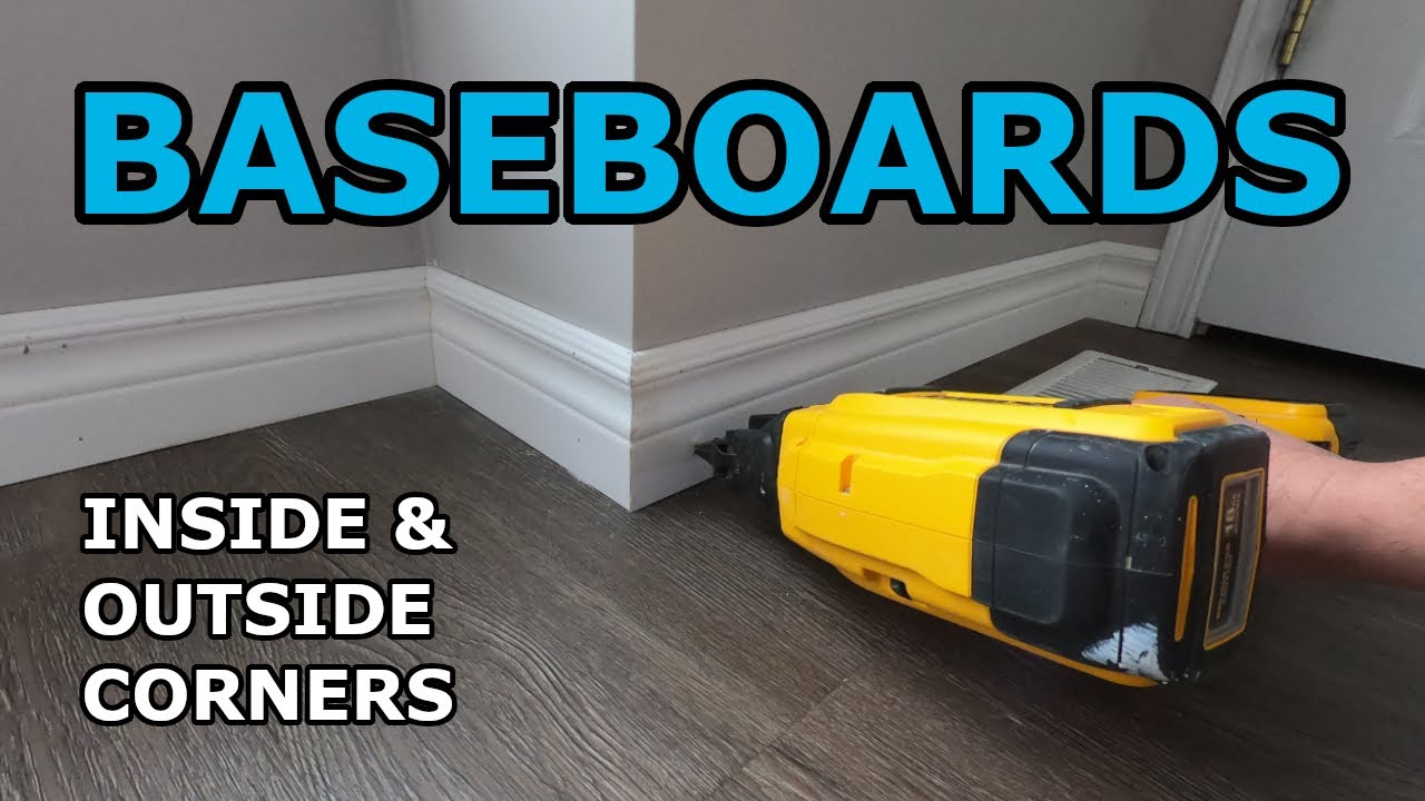 How to Install Baseboard Trim - Inside and Outside Corners