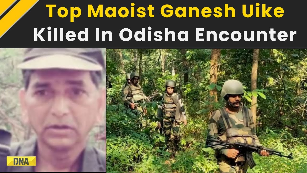 Odisha News: Top Naxal Leader Ganesh Uikey Killed In Odisha, ₹1.1 Cr Bounty