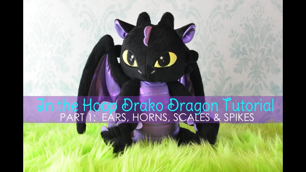 In the Hoop Drako Dragon Tutorial Part One: Small Parts