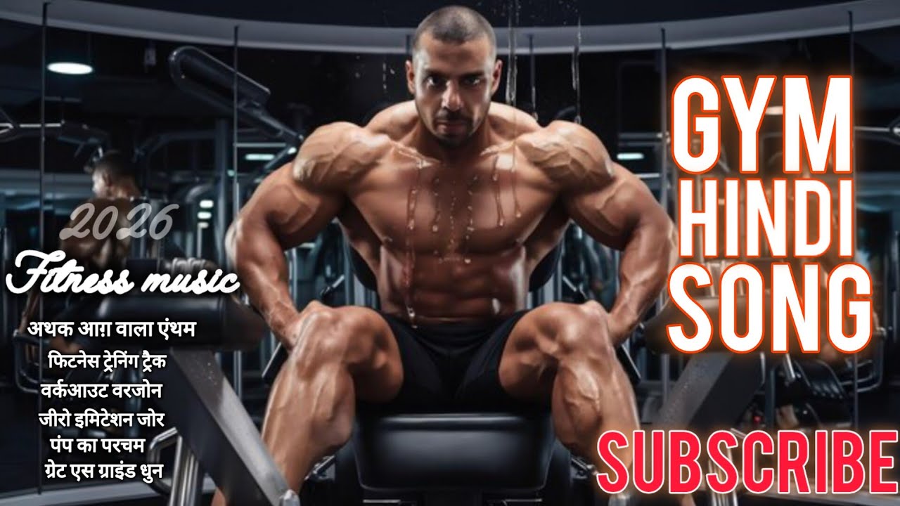 ♥️Top 👊🏻 10 💪🏻 Gym_Motivational_Hindi_songs_ Best_workout_powerful_Music_fitness_gym👉🏻🎶 