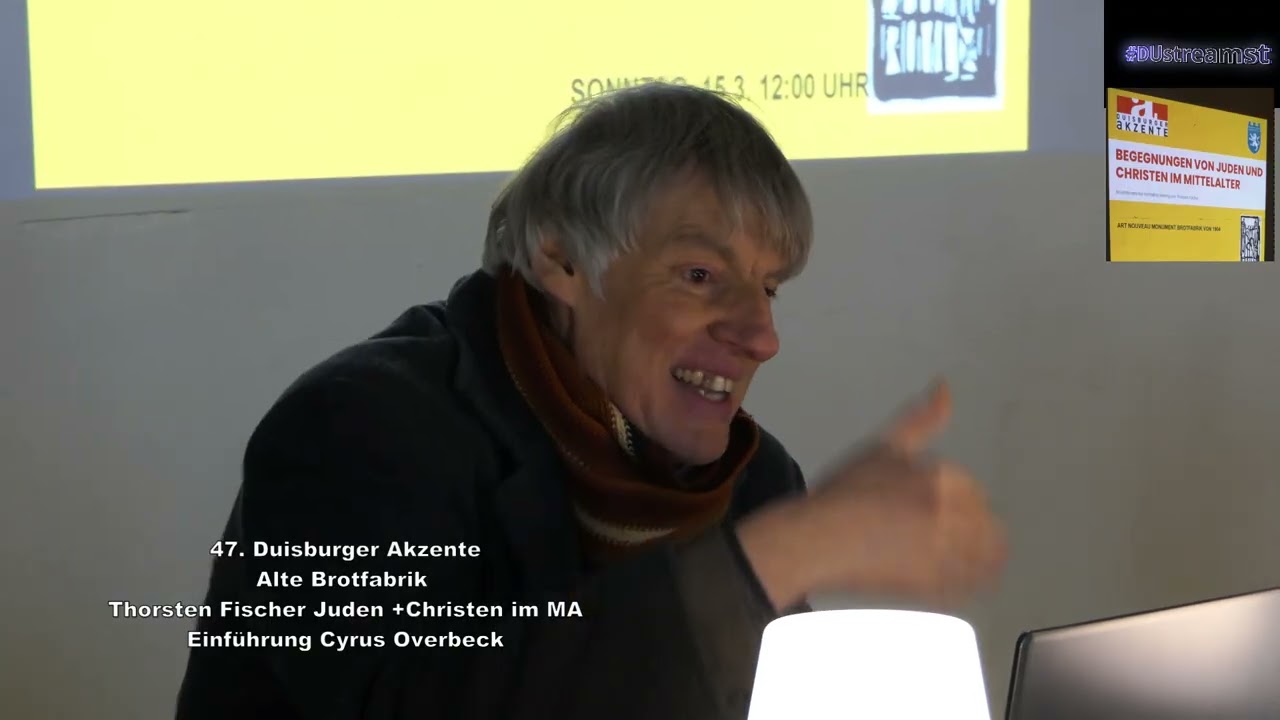 47.Duisburger Akzente Alte Brotfabrik Thorsten Fischer Juden+Christen im MA  Anm. Cyrus Overbeck
