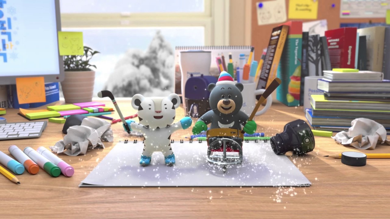 Pyeongchang Winter Olympic Mascot version