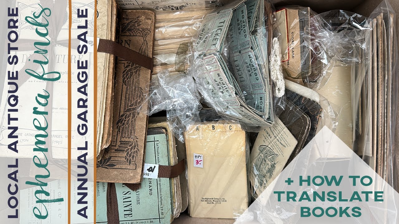 Antique Store Ephemera Finds + Translating Books