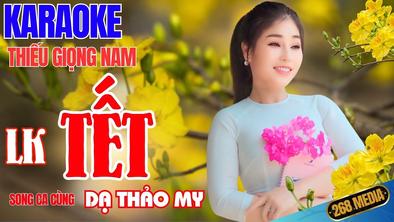 NHẠC TẾT 2026 KARAOKE - Song Ca Cùng Dạ Thảo My | Thiếu Giọng Nam