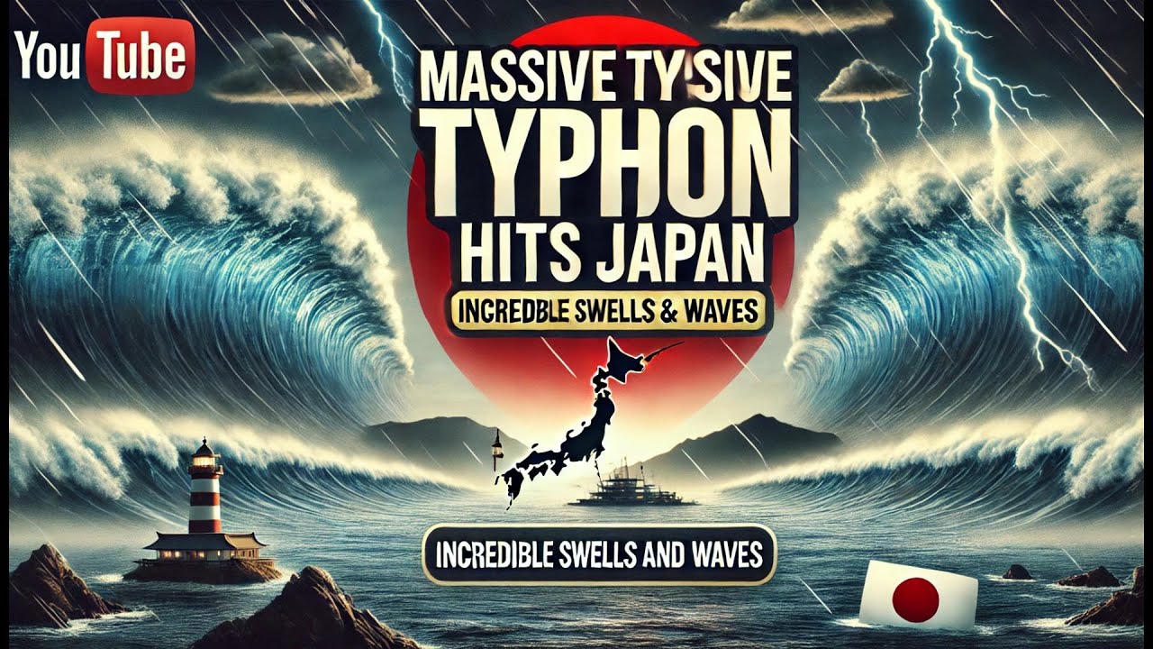 Massive Typhoon Hits Japan: Incredible Swells and Waves Unleashed!