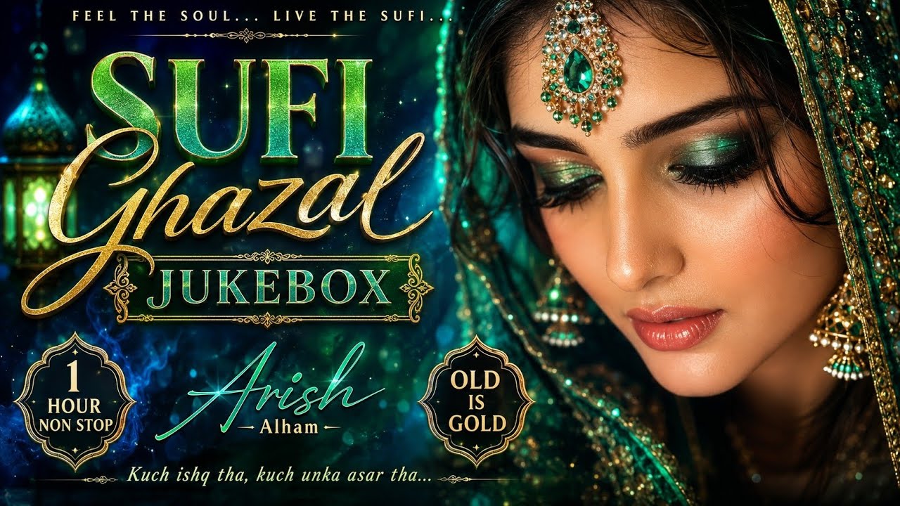 1 Hour Sufi Ghazal Jukebox 💚 Old Is Gold 🎶 Soulful Evergreen Ghazals Collection