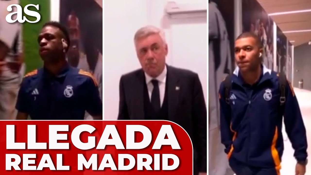 La LLEGADA de los JUGADORES del REAL MADRID al BERNABÉU | REAL MADRID - GIRONA