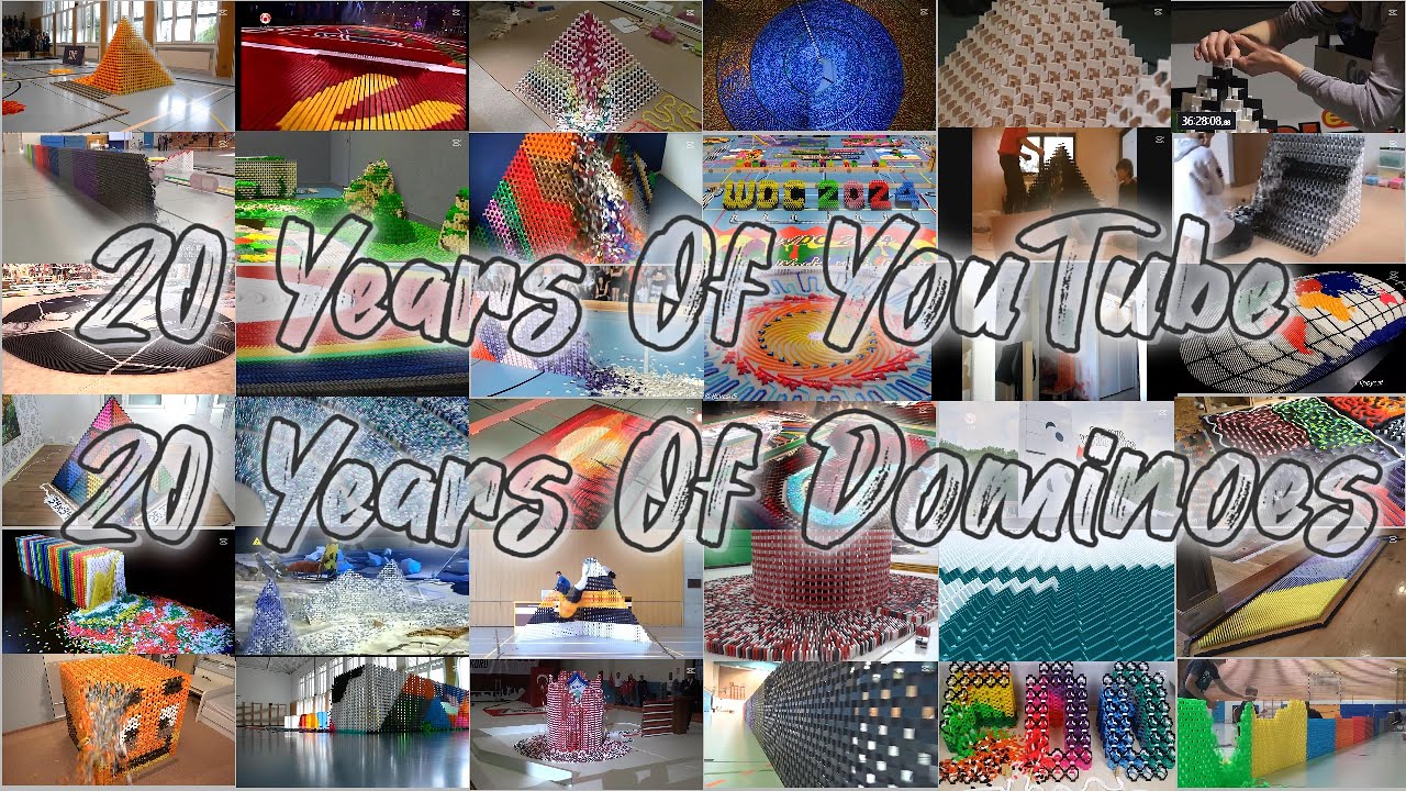 20 Years Of YouTube - Billion Dominoes
