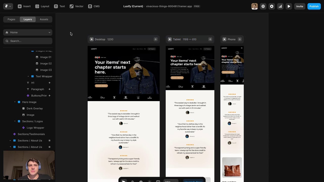 Building a Framer CMS Template - UX/UI & No-Code Development #WebDevelopment