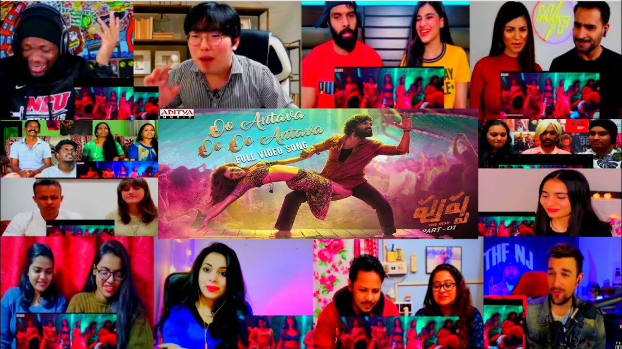 Oo Antava..Oo Oo Antava Full Video Song Reaction Mashup | Allu Arjun, Rashmika Mandanna | #Pushpa&nbsp;|
