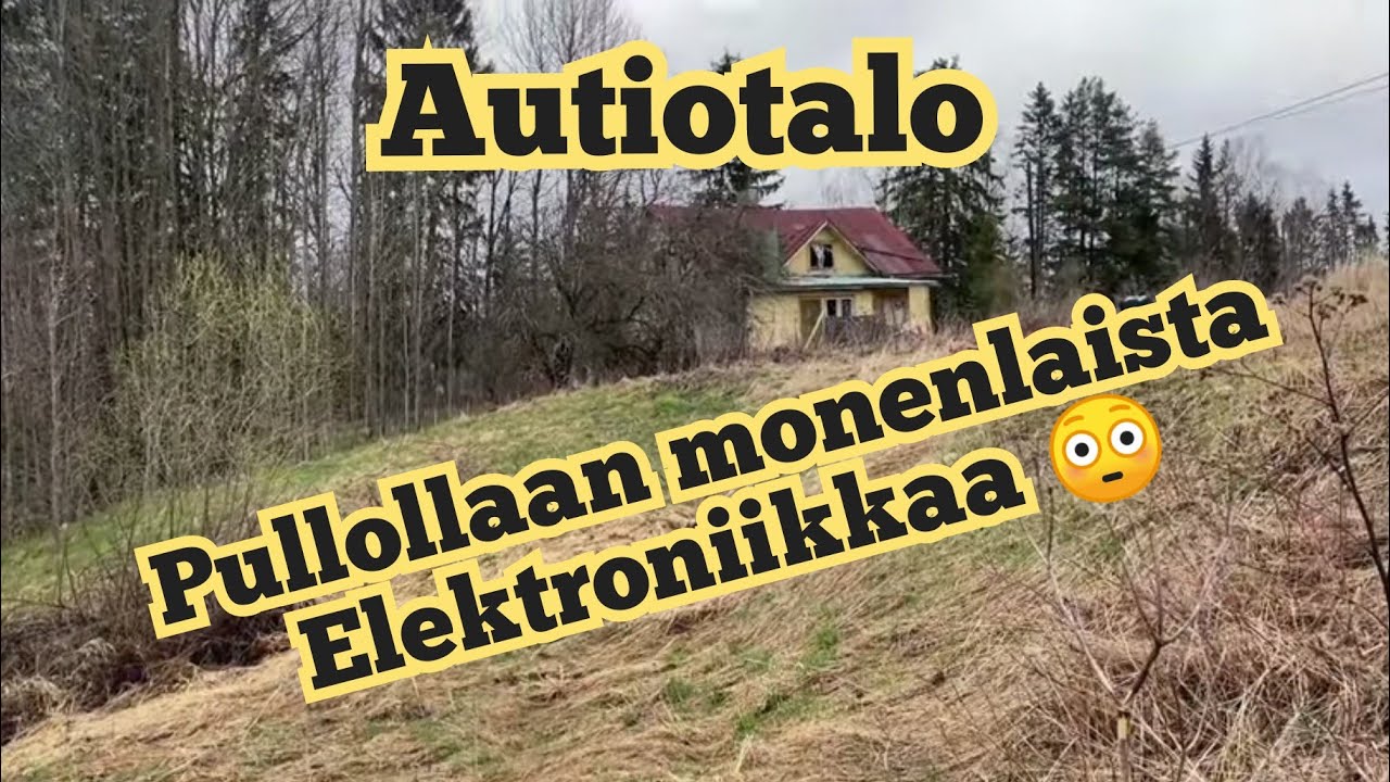 Autiotalo & mahdoton määrä elektroniikkaa