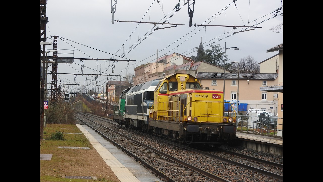 Une bien belle journ&eacute;e avec de beaux trains en gare de St Fons !