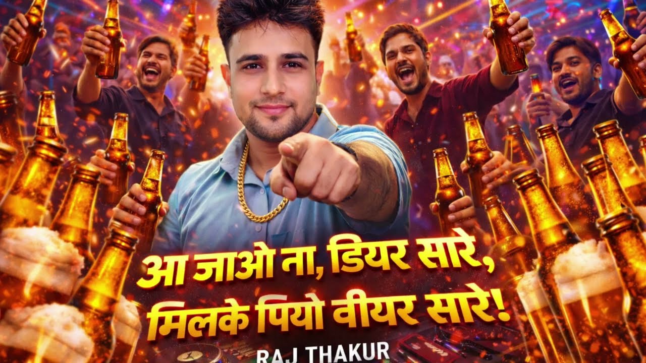 आ जाओ ना, डियर सारे | मिलके पियो बीयर सारे 🍻 | Party Song 2026 | Raj Thakur#dj #party #hindisong 