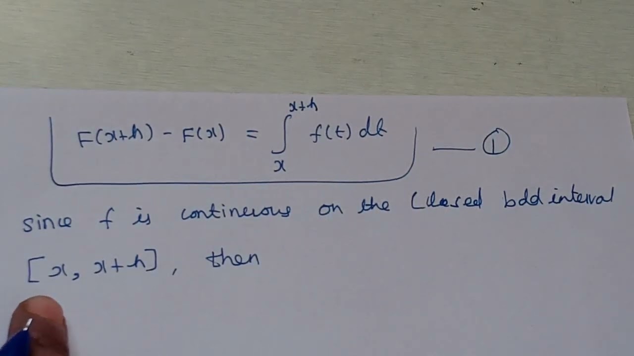 Theorem 7.8A # Fundamental theorem of calculus # Real Analysis #  Tamil