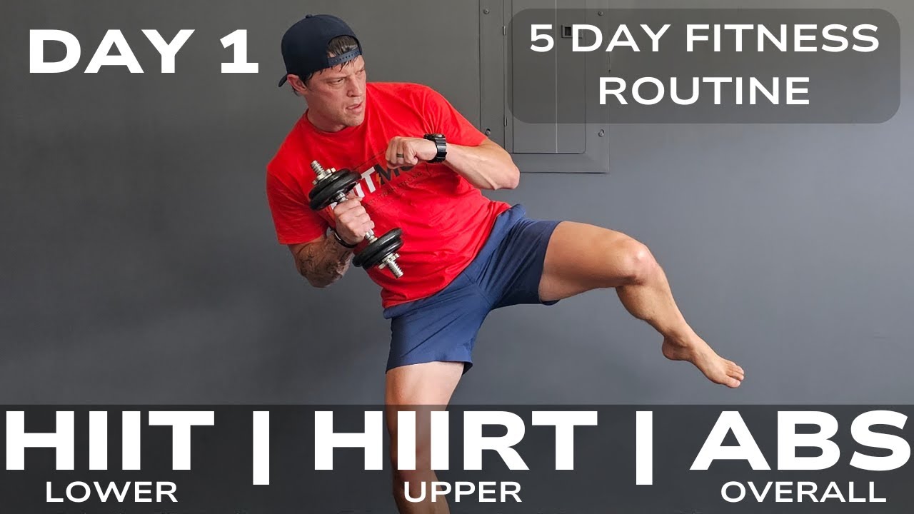 🔴 Day 1 – Lower Body HIIT & Upper HIIRT & Abs | Build Strength, Burn Fat & Boost Fitness | 25 Min