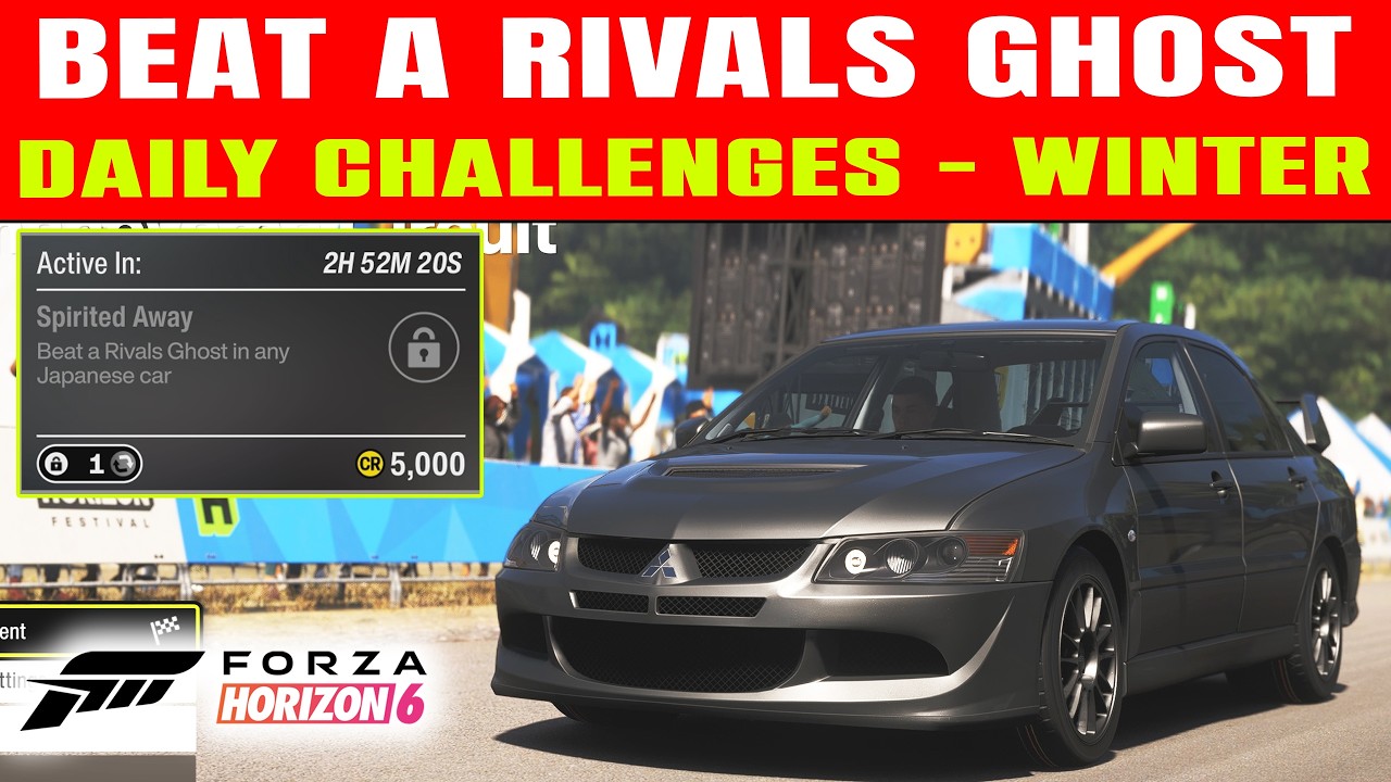 Победите ПРИЗРАКА В RIVALS Forza Horizon 6 Ежедневное испытание | Зимний сезон | Унесённые призра...