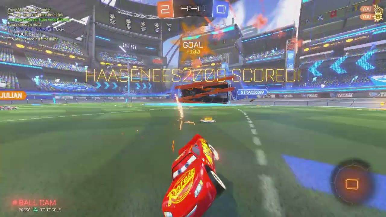 Rocket League 2vs2 people getting mad again 4k PS5