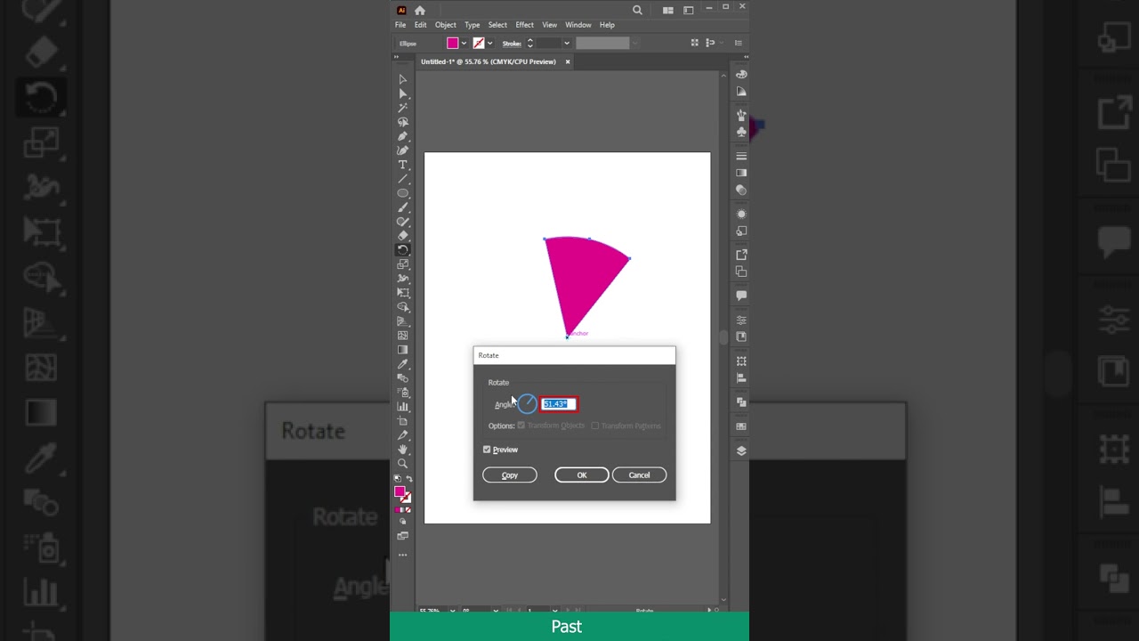 How to Divide a Circle into Equal Paths in Illustrator #shorts