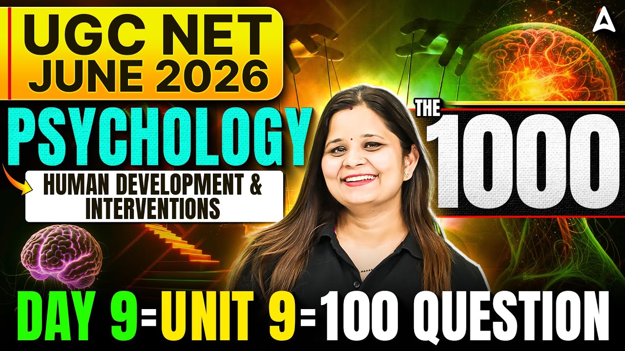UGC NET Psychology | UGC NET Psychology Unit 9 Human Development And Interventions By Anjali Mam
