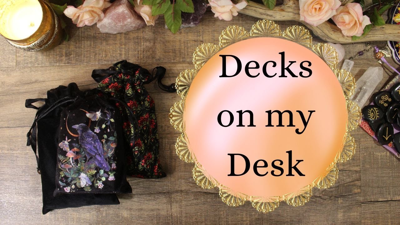 Tarot decks I am working with this week. It's a lot! Sorry not Sorry. 😅