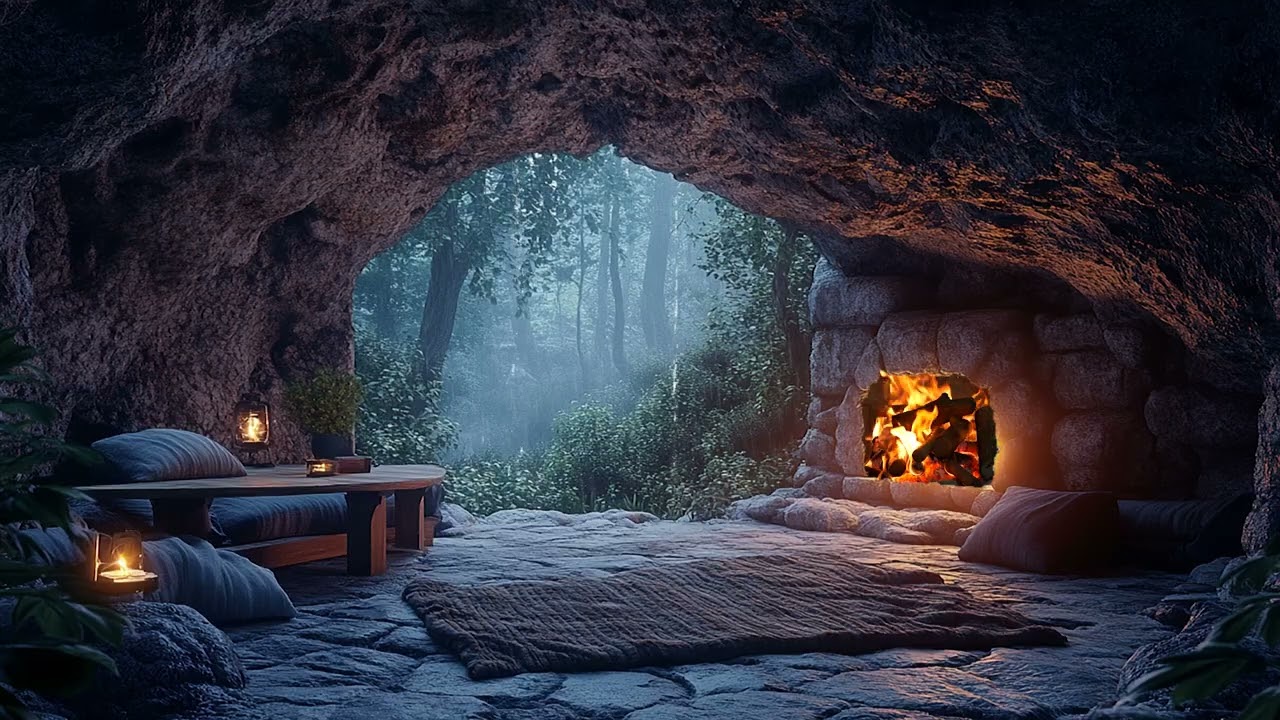 A Gentle Cave Rain Experience | Natural Sounds to Reduce Stress and Help You Sleep Better