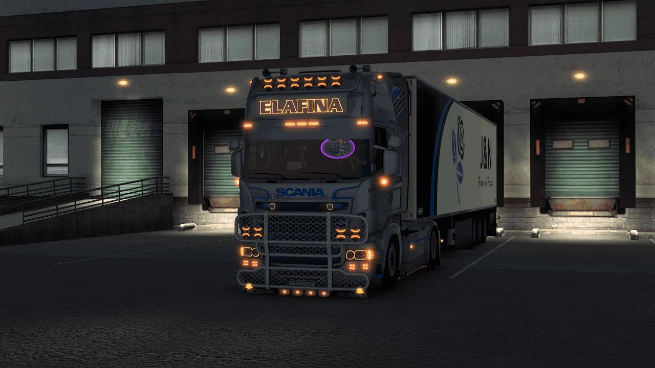 Scania R490 Elafina Transport | Krak&oacute;w - Katowice | ETS 2 Gameplay (JBX3 + PNG) (GCGaming Reshade)