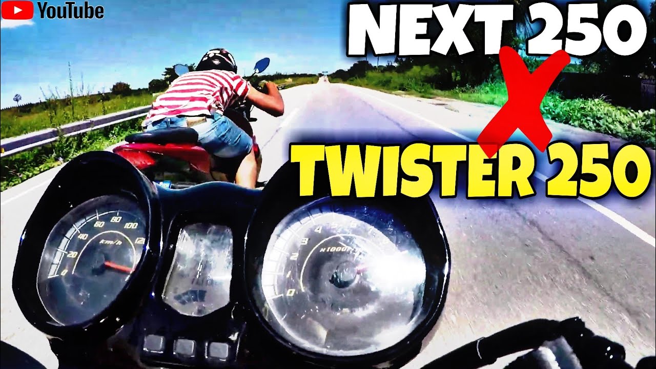 TWISTER 250 VS NEXT 250 - TESTE - RODOLFO MOTOVLOG