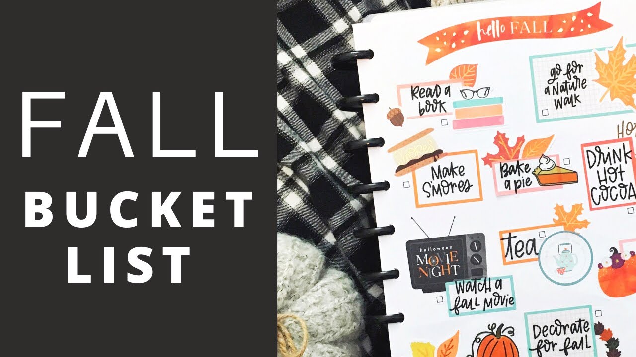 FALL BUCKET LIST | CLASSIC Happy Planner Page
